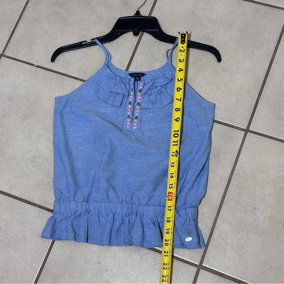 Tommy Hilfiger Kids Blue Denim Girls top size L - Picture 7 of 7